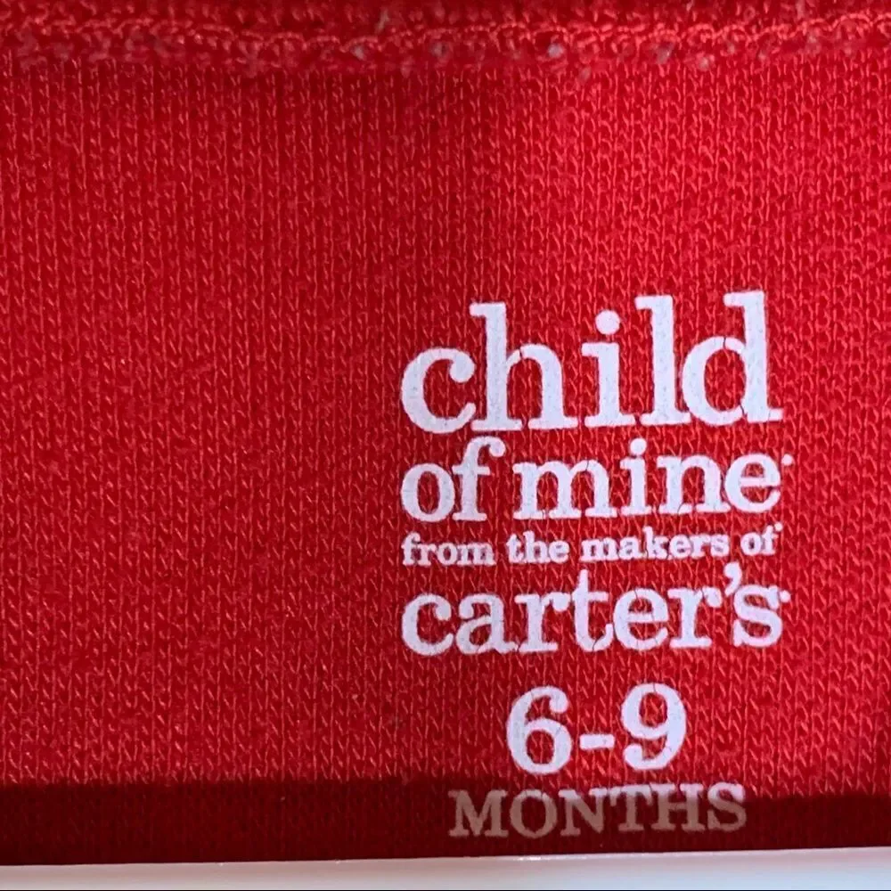 ‎Carters Baby’s 1st Christmas one piece footies